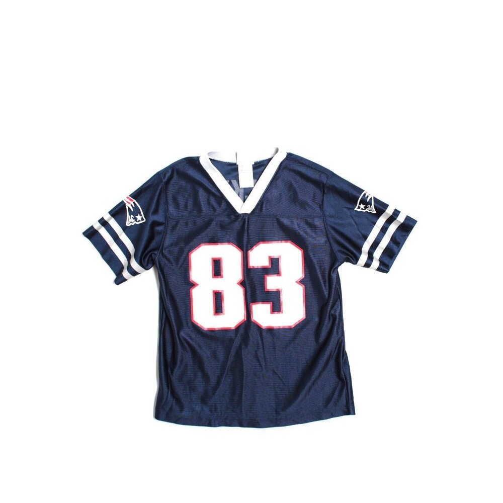Youth Boy New England Patriots #83 Wes Welker Football Jersey Size L 14/16